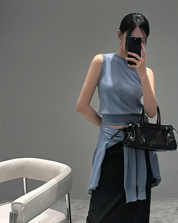 로클 나시 가디건 세트