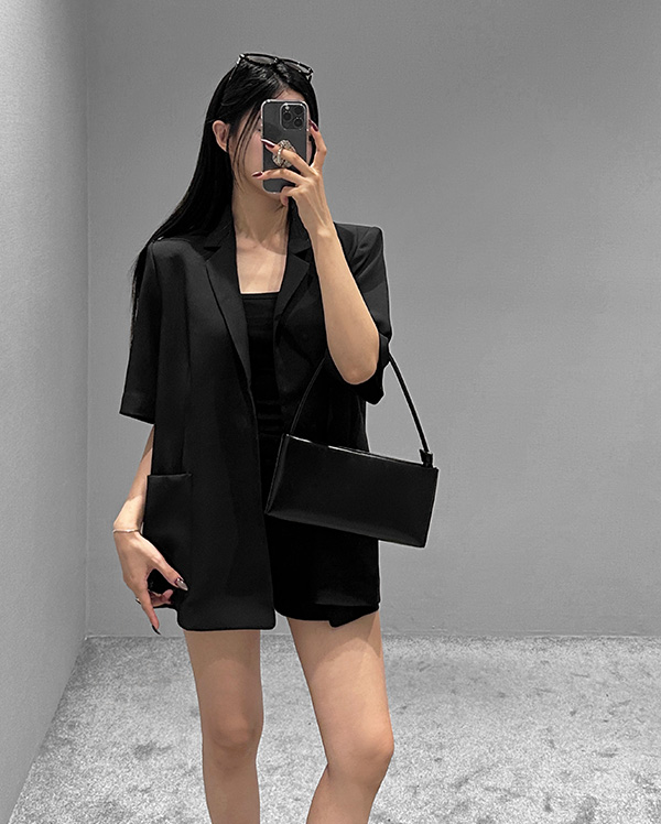 시오 하프 오픈 자켓