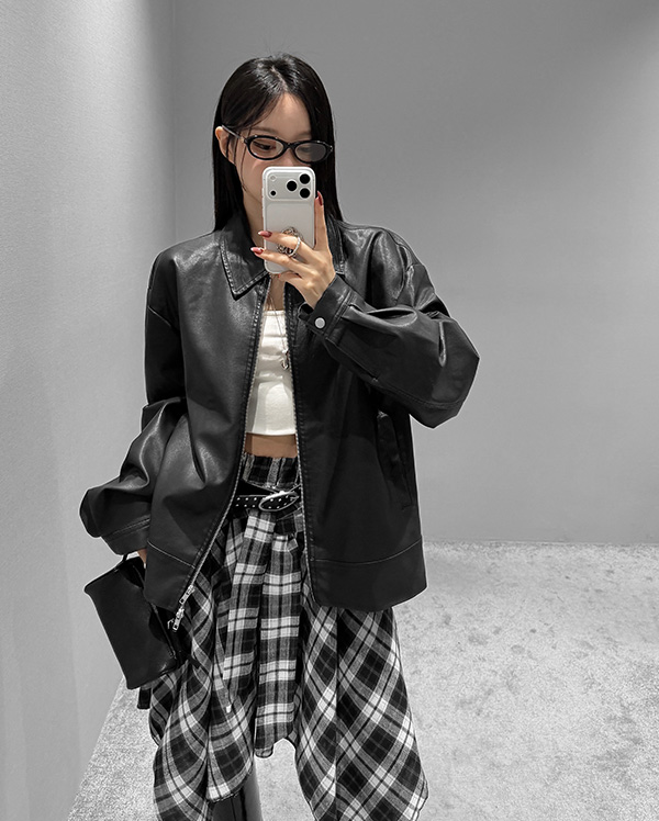 브로디 오버 레더 자켓