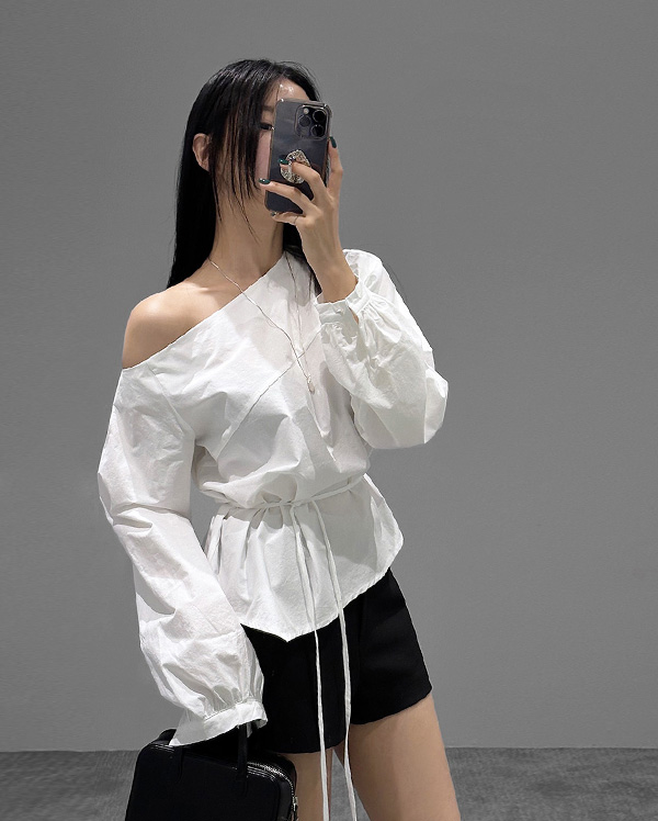 [Today 화이트] 린다 오프 블라우스 (*3COLOR)