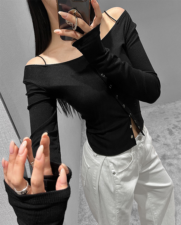 빅토리 골지 버튼업 가디건 (*2COLOR)
