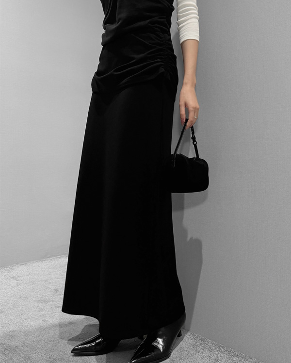 어센 셔링 롱 스커트
