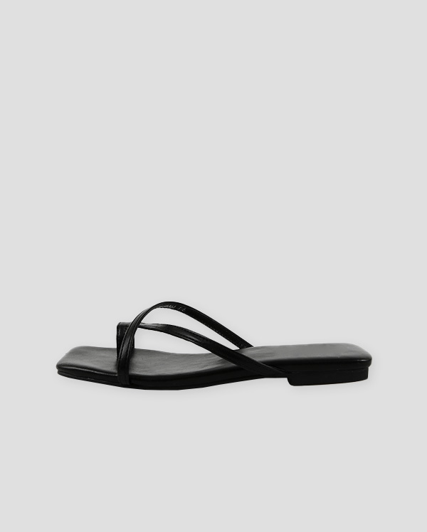 [당일배송] [블랙 250] 비니 스트랩 쪼리