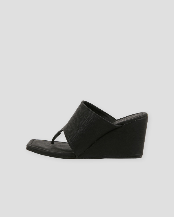 [당일배송] [블랙 235] 피톤 웨지 힐